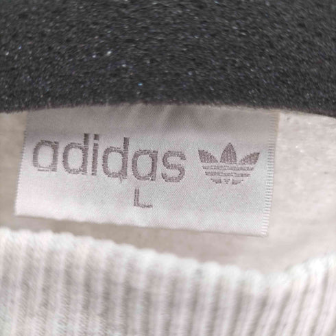 アディダス adidas 90s トレフォイルプリント 霜降り クルーネックスウェット メンズ JPN:L