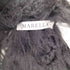 マレーラ MARELLA タートルネック ファー メッシュ 編み込み ニット ポンチョ レディース