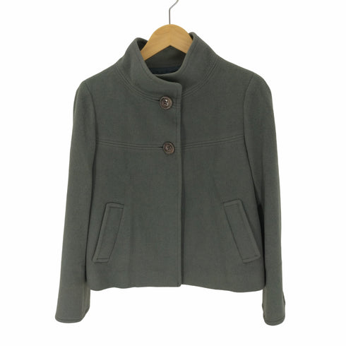 ミッシェルクラン MICHEL KLEIN スタンドカラーショートコート ジャケット レディース JPN:38