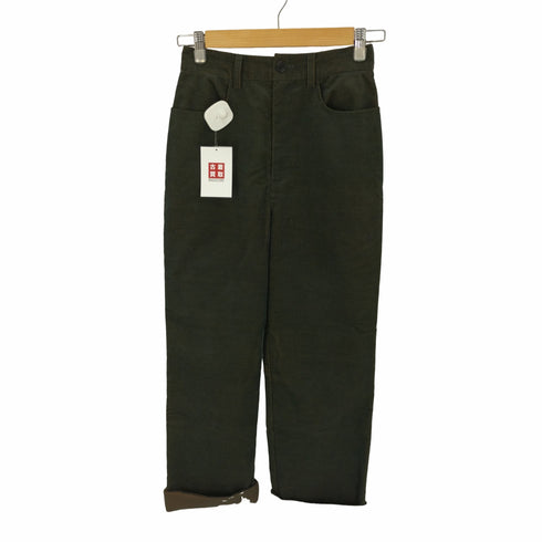 クラネ CLANE 21AW CHAMBRAY CORDUROY J/W STRAIGHT PANTS シャンブレーコーデュロイJ/Wストレートパンツ レディース JPN:1