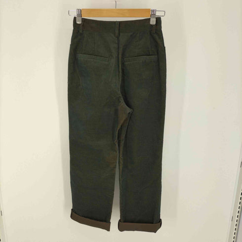 クラネ CLANE 21AW CHAMBRAY CORDUROY J/W STRAIGHT PANTS シャンブレーコーデュロイJ/Wストレートパンツ レディース JPN:1
