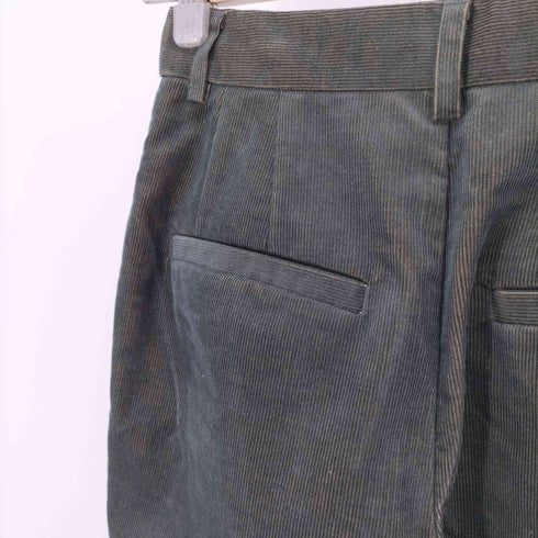 クラネ CLANE 21AW CHAMBRAY CORDUROY J/W STRAIGHT PANTS シャンブレーコーデュロイJ/Wストレートパンツ レディース JPN:1