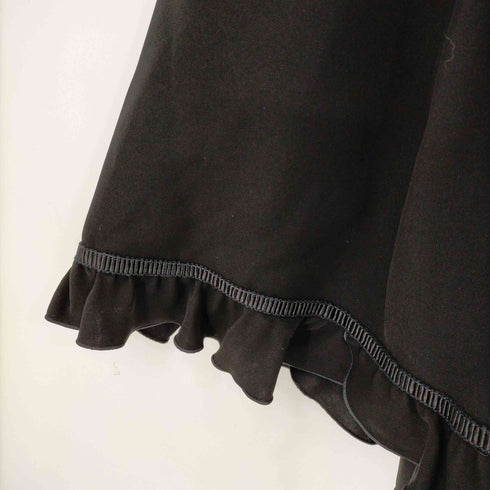 トゥービーシック TO BE CHIC シルキーダブルクロス フリル フレアスカート レディース 40