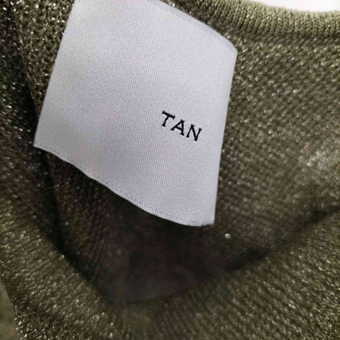 タン TAN ラメ糸 キャミソール レディース