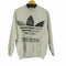 アディダス adidas 90s トレフォイルプリント 霜降り クルーネックスウェット メンズ JPN:L