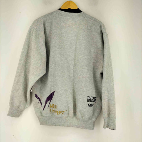 アディダス adidas 90s トレフォイルプリント 霜降り クルーネックスウェット メンズ JPN:L