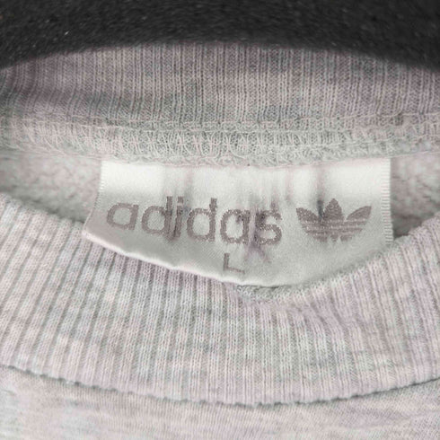 アディダス adidas 90s トレフォイルプリント 霜降り クルーネックスウェット メンズ JPN:L