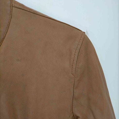 アルアバイル allureville シープレザーノーカラー ダブルライダース レディース JPN:2