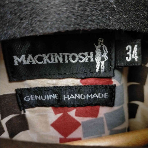 マッキントッシュ Mackintosh 比翼ボタン 撥水 ゴム引きコート レディース FR:34