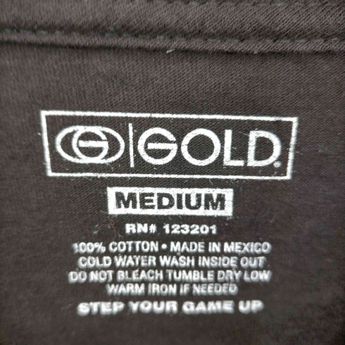 ゴールド gold 両面 キャラクタープリントTシャツ メンズ import:M