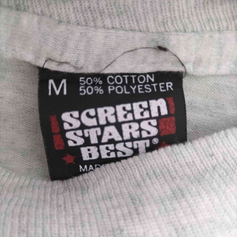 スクリーンスターズ SCREEN STARS 90s USA製 シングルステッチ プリントクルーネックTシャツ メンズ JPN:M