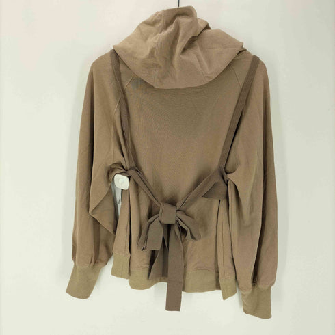 アメリヴィンテージ Ameri VINTAGE LAYERED BUSTIER HOODIE プルオーバー スウェット パーカー 長袖 フード ニットビスチェ ショート キャミソール レディース FREE