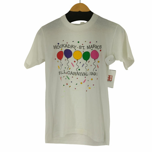 ベルトン BELTON 80~90s USA製 マルチカラー プリントクルーネックTシャツ メンズ JPN:S