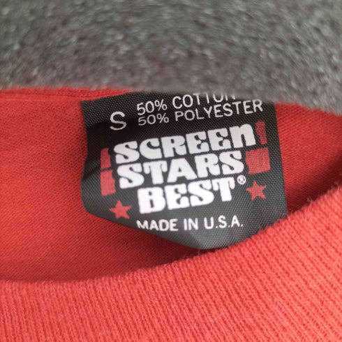 スクリーンスターズ SCREEN STARS 90s USA製 1991 シングルステッチ プリントクルーネックTシャツ メンズ JPN:S