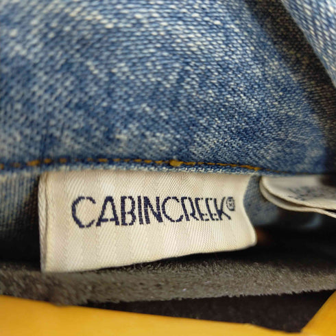 CABINCREEK デニムカバーオール ヨット刺繍 ハートボタン レディース import:XL
