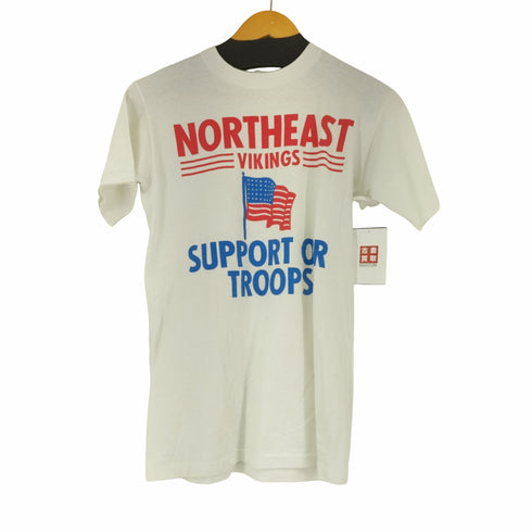 ヘインズ Hanes 80s USA製 プリントクルーネックTシャツ メンズ JPN:S