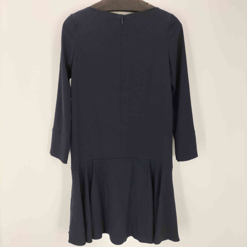 アイシービー I.C.B Back Satin Crape ワンピース ロング ミモレ丈 長袖 裾フレア レディース JPN:2