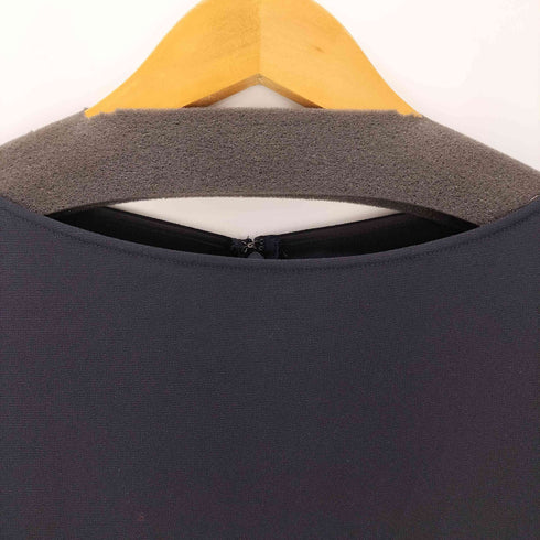 アイシービー I.C.B Back Satin Crape ワンピース ロング ミモレ丈 長袖 裾フレア レディース JPN:2