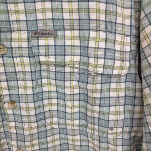 コロンビア Columbia 裏地メッシュチェックシャツ メンズ JPN:M