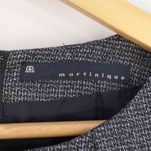 マルティニーク martinique チェック柄 七分袖ワンピース レディース