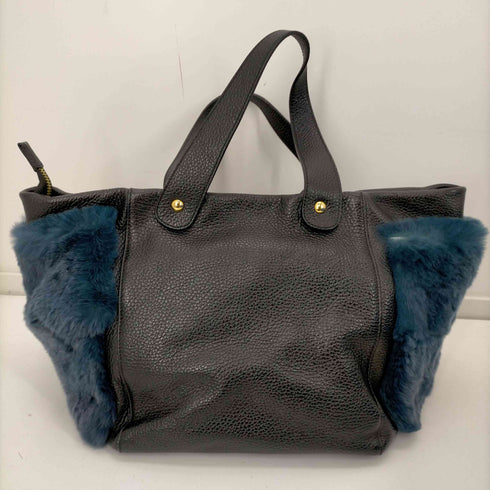 ベヴィニ BEVINI ハンドバッグ トートバッグ レザー×ファー レディース ONE SIZE