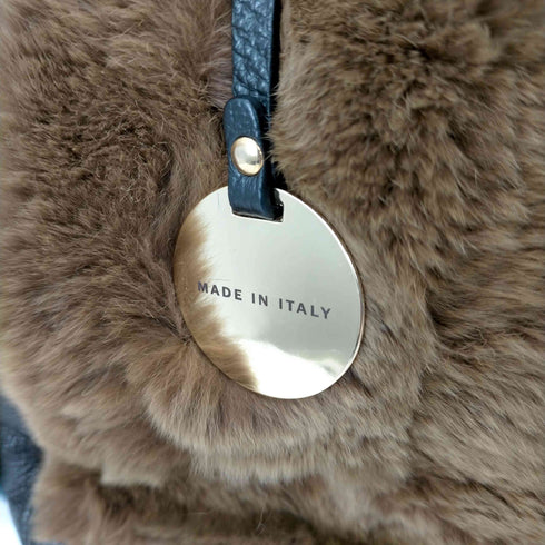 ベヴィニ BEVINI ハンドバッグ トートバッグ レザー×ファー レディース ONE SIZE