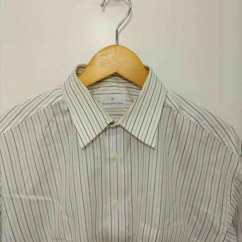 エルメネジルドゼニア ERMENEGILDO ZEGNA 80~90s スペイン製 ストライプ柄 長袖シャツ メンズ 17/43