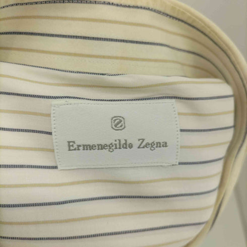 エルメネジルドゼニア ERMENEGILDO ZEGNA 80~90s スペイン製 ストライプ柄 長袖シャツ メンズ 17/43