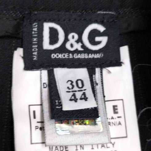ディーアンドジードルチェアンドガッバーナ D&G DOLCE&GABBANA イタリア製 ピンストライプ ブーツカットスラックス レディース 30/44