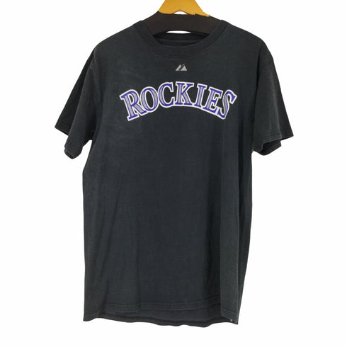 マジェスティック MAJESTIC ROCKIES プリントクルーネックTシャツ メンズ JPN:M