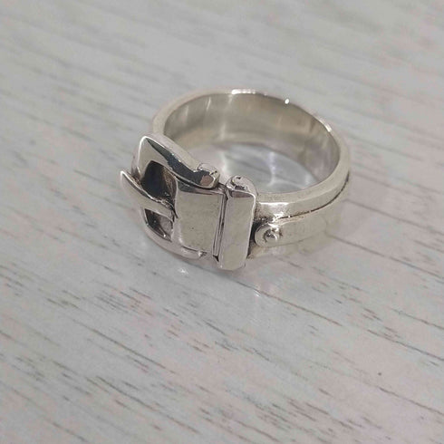 925刻印 ベルトモチーフ リング メンズ 18号