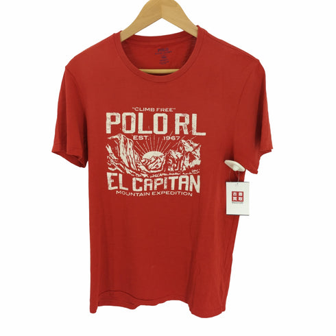 ポロラルフローレン POLO RALPH LAUREN CUSTOM FIT クラックプリント S/S Tシャツ メンズ import:M