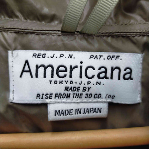 アメリカーナ Americana 24SS 日本製 MMN別注 ジップアップ ナイロンパーカー メンズ