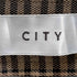 シティー CITY ワイドパンツ ロング ウール チェック スリット レディース JPN:S