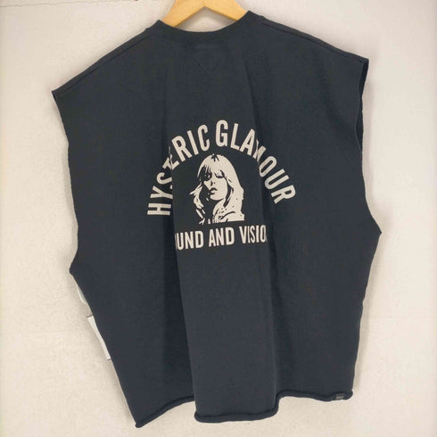 ヒステリックグラマー HYSTERIC GLAMOUR 22SS SOUND AND VISION 袖カットオフスウェット レディース FREE