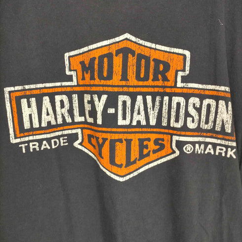 ハーレーダヴィットソン HARLEY DAVIDSON シングルステッチ 両面プリントクルーネックTシャツ メンズ JPN:XL