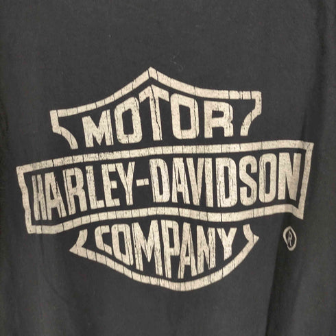 ハーレーダヴィットソン HARLEY DAVIDSON シングルステッチ 両面プリントクルーネックTシャツ メンズ JPN:XL