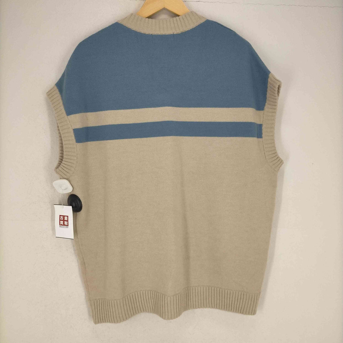 HYSTERIC GLAMOUR / 22AW/HYS 84編込 オーバーサイズベスト/ニットベスト(厚手)/FREE/アクリル/PUP/ ヒステリックグラマー HYSTERIC GLAMOUR 22AW HYS 84編込 オーバー