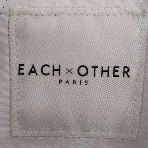 イーチアザー EACH OTHER チェック柄 テーパードパンツ シープレザーベルトループ レディース JPN:S
