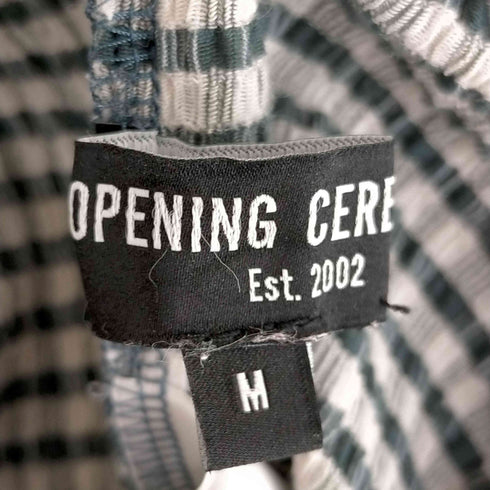 オープニングセレモニー OPENING CEREMONY シアサッカーチェックイージーパンツ レディース M