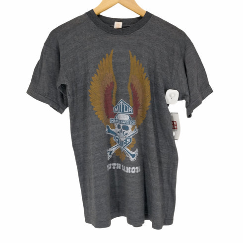ハーレーダヴィットソン HARLEY DAVIDSON シングルステッチ ANNUAL BLACK HILLS 1980 クルーネックTシャツ メンズ JPN:XL