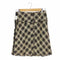 ランバンコレクション LANVIN COLLECTION モヘヤ混 ツイードチェック タイトスカート レディース 40