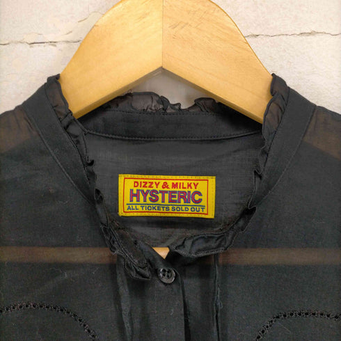 ヒステリックグラマー HYSTERIC GLAMOUR SKULL刺繍 ティアードワンピース レディース FREE