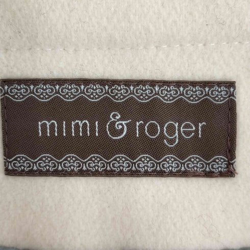 ミミアンドロジャー mimi&roger ウール カシミヤ混 ノーカラーコート レディース S