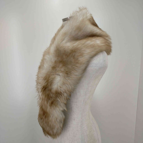 Gold Blue Fur フォックスファーティペット レディース