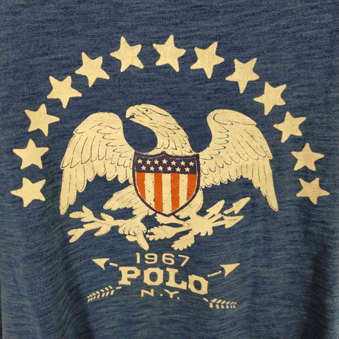 ポロラルフローレン POLO RALPH LAUREN フィリピン製 クルーネックプリント ショートスリーブTシャツ メンズ import:M