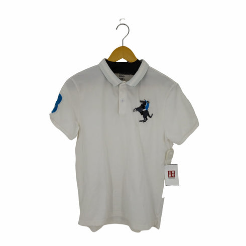 ジョルダーノ GIORDANO 刺繍半袖ポロシャツ メンズ JPN:L