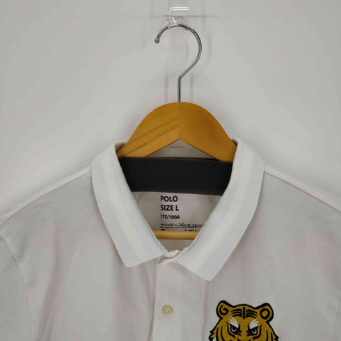 ジョルダーノ GIORDANO 刺繍半袖ポロシャツ メンズ JPN:L