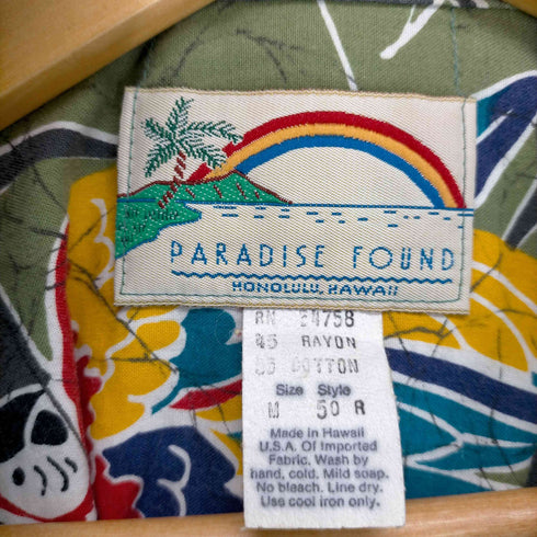 パラダイスファウンド PARADISE FOUND MADE IN HAWAII コットンアロハシャツ メンズ 50R