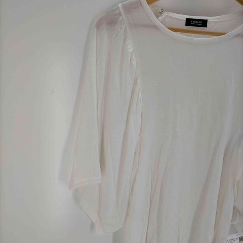 ジャーナルスタンダードレサージュ JOURNAL STANDARD Lessage 21SS ギャザースリーブプルオーバー カットソー レディース FREE
